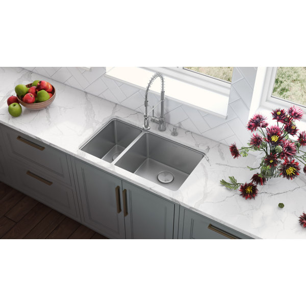 Ruvati 32-inch Undermount Kitchen Sink 16 Gauge Stainless Steel ...